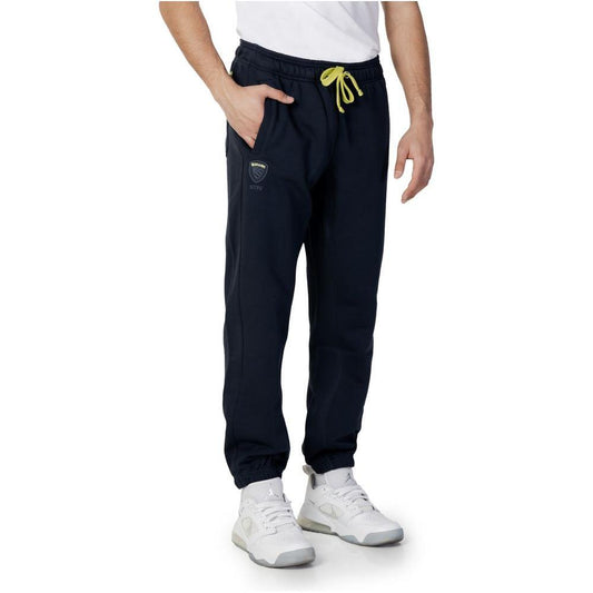 Blauer Blue Cotton Joggers Workout Pant BL-10441500010-IT54 | XXL