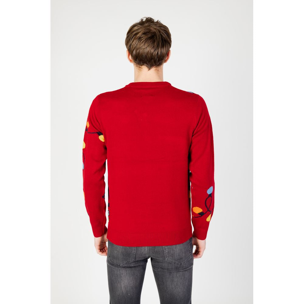 Only & Sons Red Marabou Sweatshirt