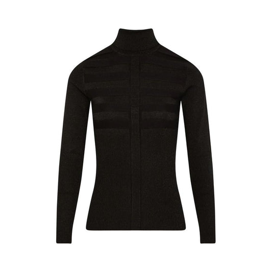 Morgan De Toi Black Viscose Turtleneck MO-13167900009-IT40|S