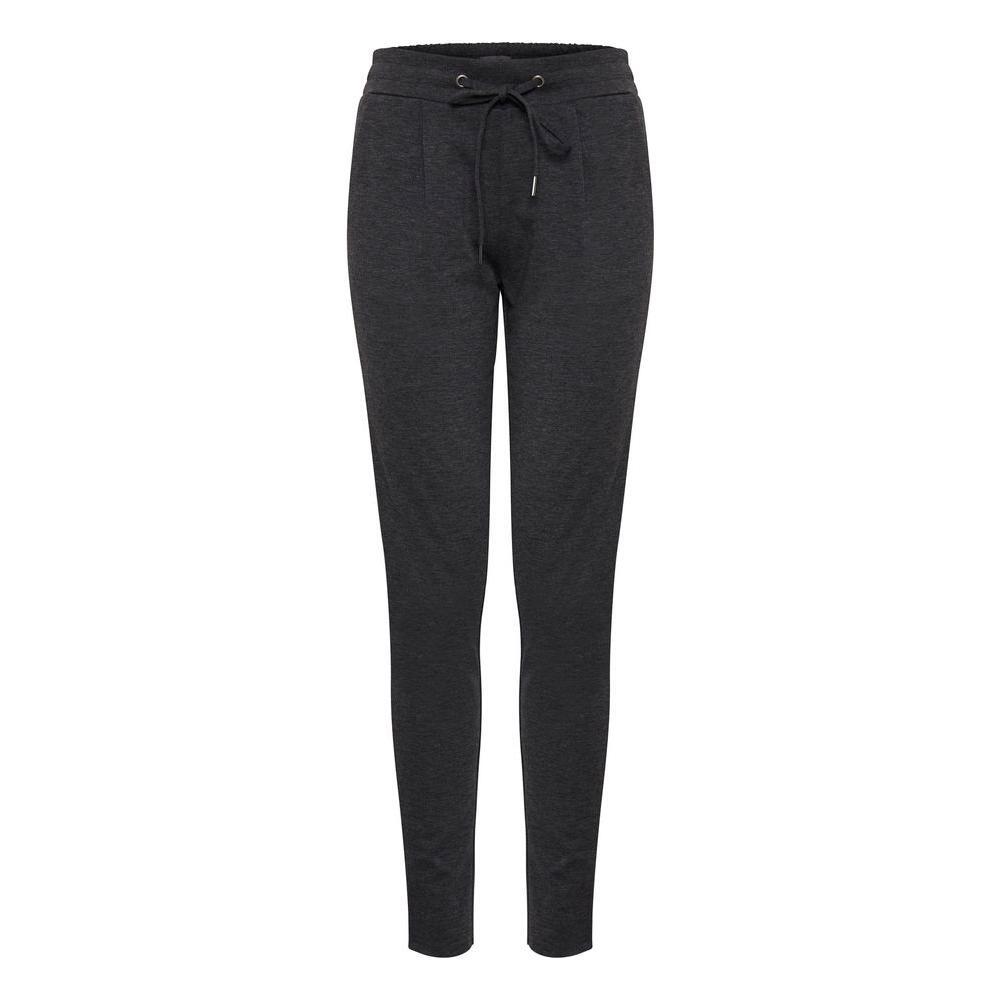 ICHI Gray Polyester Pant IC-13338700138-IT38|XS