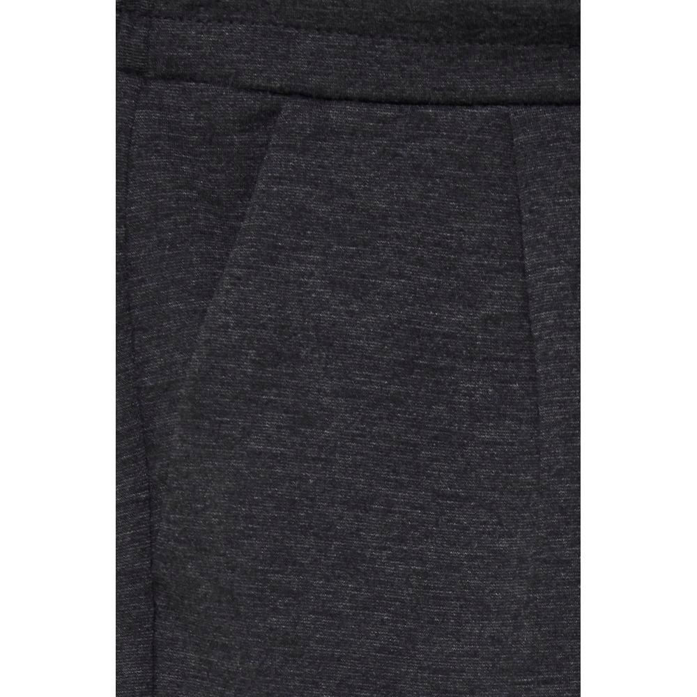 ICHI Gray Polyester Pant IC-13338700138-IT38|XS