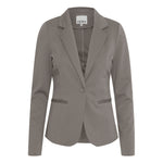 ICHI Gray Polyester Blazer IC-13339202205-IT40|S