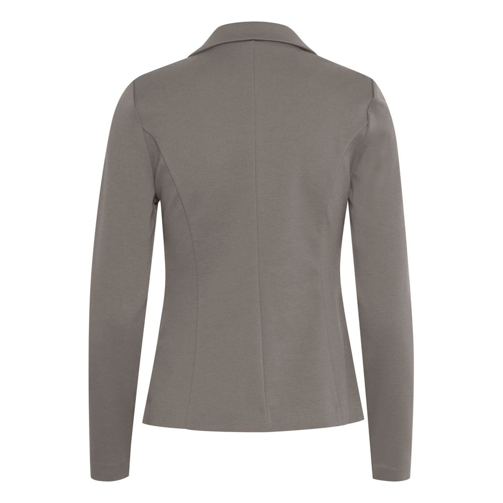 ICHI Gray Polyester Blazer IC-13339202205-IT40|S