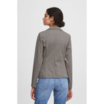 ICHI Gray Polyester Blazer IC-13339202205-IT40|S