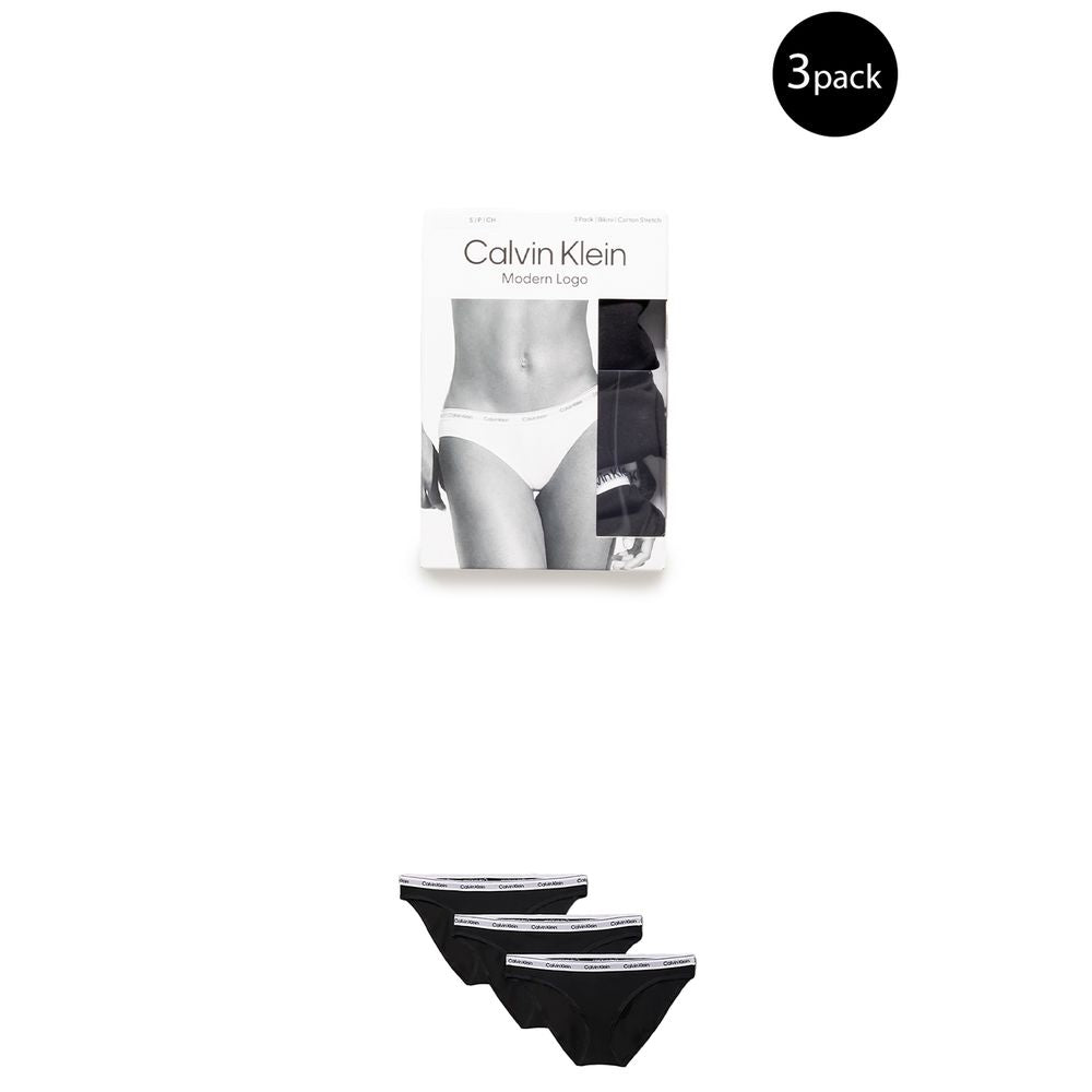 Calvin Klein Underwear Black Cotton Panty CA-13355000009-IT38|XS