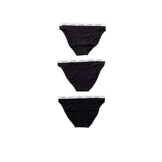 Calvin Klein Underwear Black Cotton Panty CA-13355000009-IT38|XS