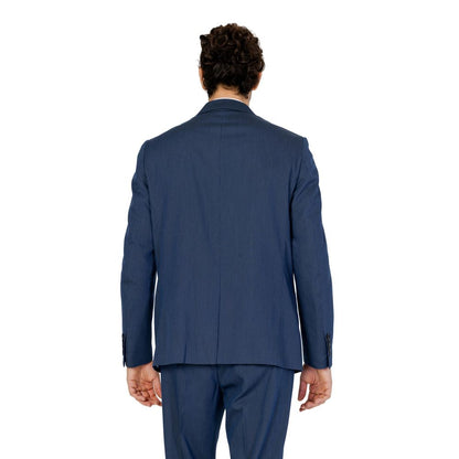 Antony Morato Blue Polyester Blazer