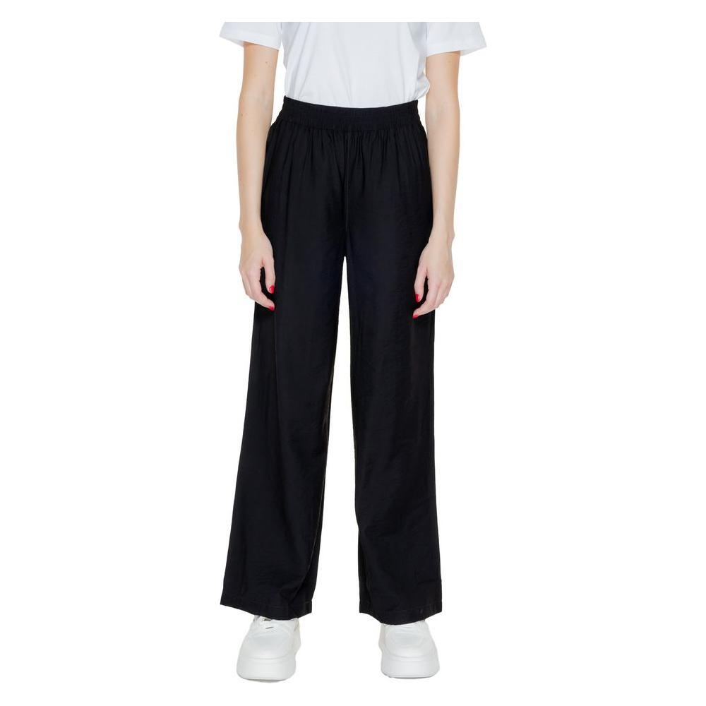 Jacqueline De Yong Black Viscose Pant JA-13392600009-IT44|L
