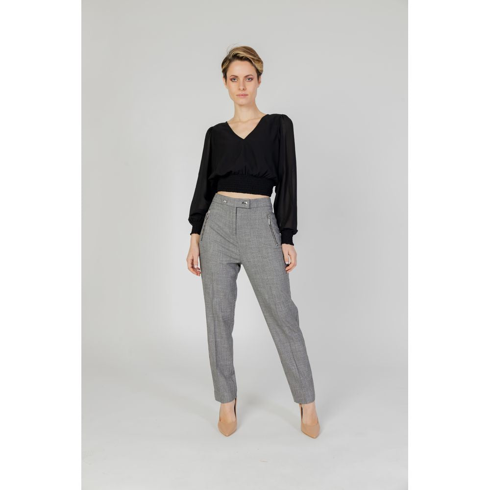 Morgan De Toi Black Polyester Pant MO-13440900009-IT44|L