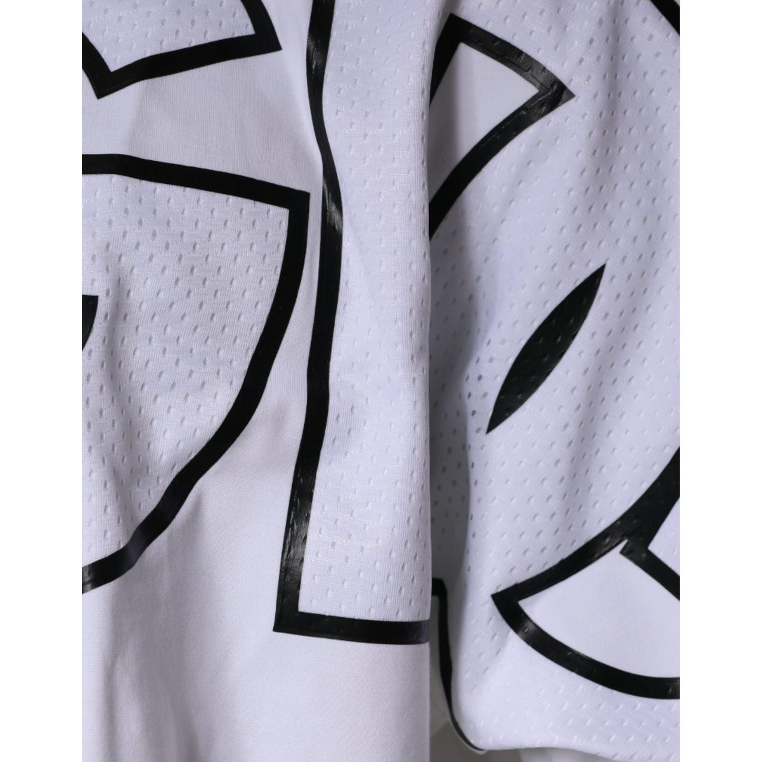 Dolce & Gabbana White Logo Print Crew Neck T-shirt