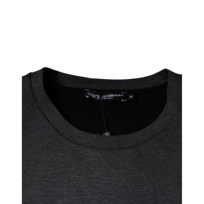 Dolce & Gabbana Dark Gray Camouflage Crew Neck T-shirt