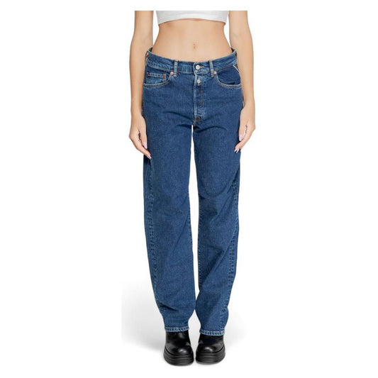 Replay Blue Cotton Mom Jean RE-14826500348-W27 | L32