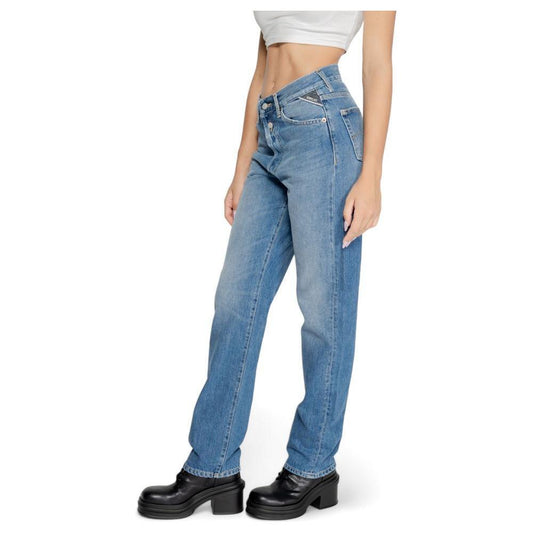 Replay Blue Cotton Mom Jean RE-14826600176-W26 | L32