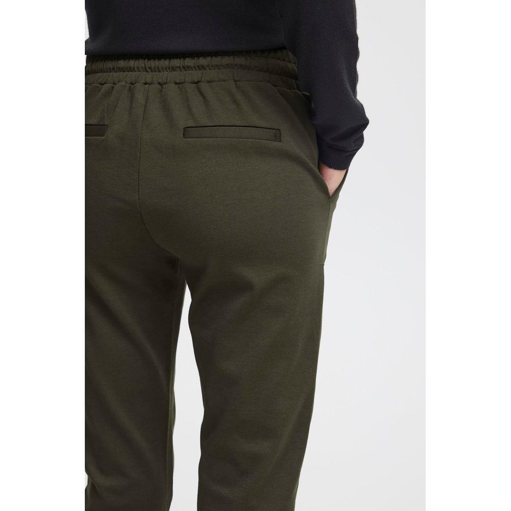 ICHI Green Polyester Pant IC-13338700149-IT44|L
