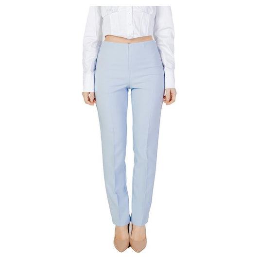 Sandro Ferrone Blue Polyester Pant SA-13496100132-IT46 | L