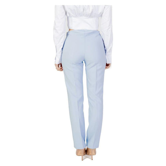 Sandro Ferrone Blue Polyester Pant SA-13496100132-IT46 | L