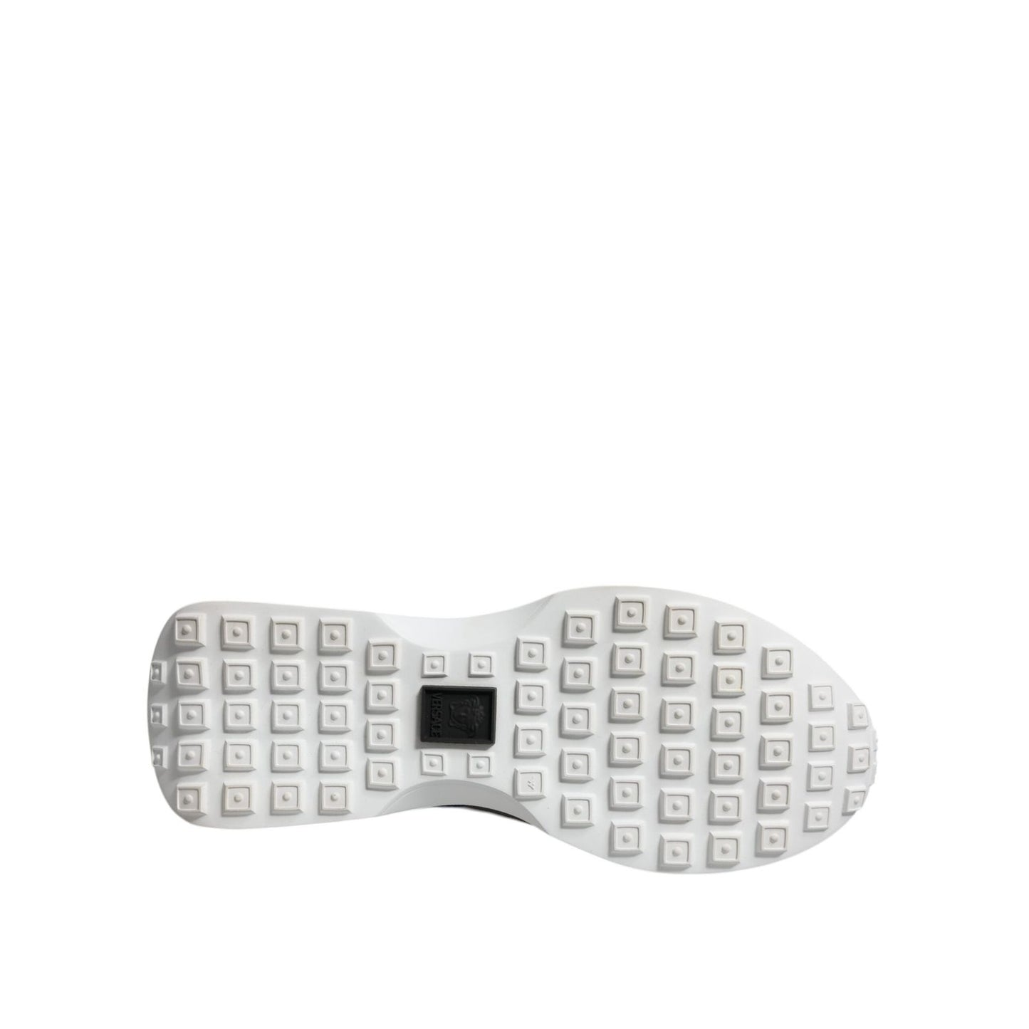 Versace Multicolor Canvas Quad Fabric Medusa Low Top Sneakers Shoes