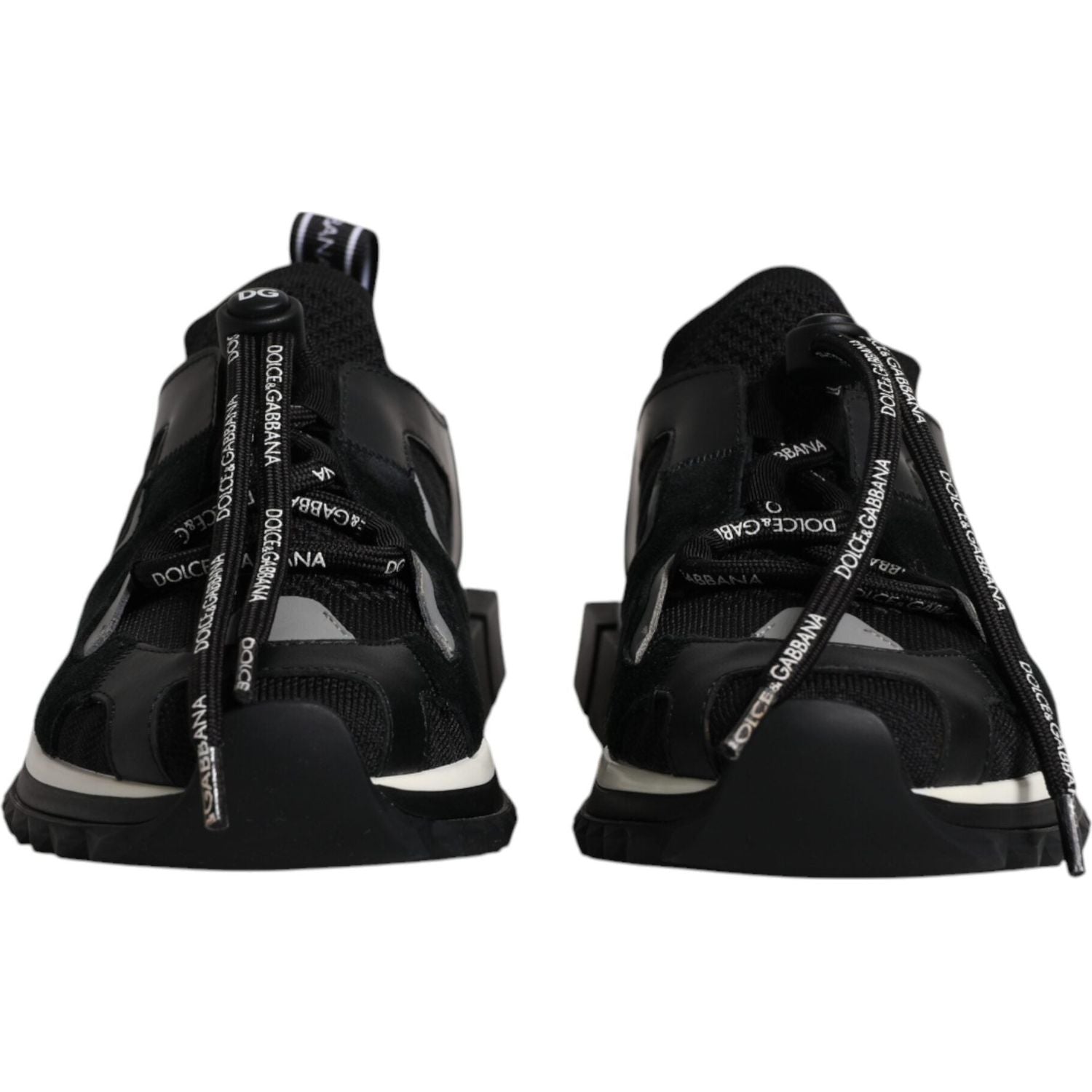 Dolce & Gabbana Black White Logo Sorrento Mens Sneakers Shoes