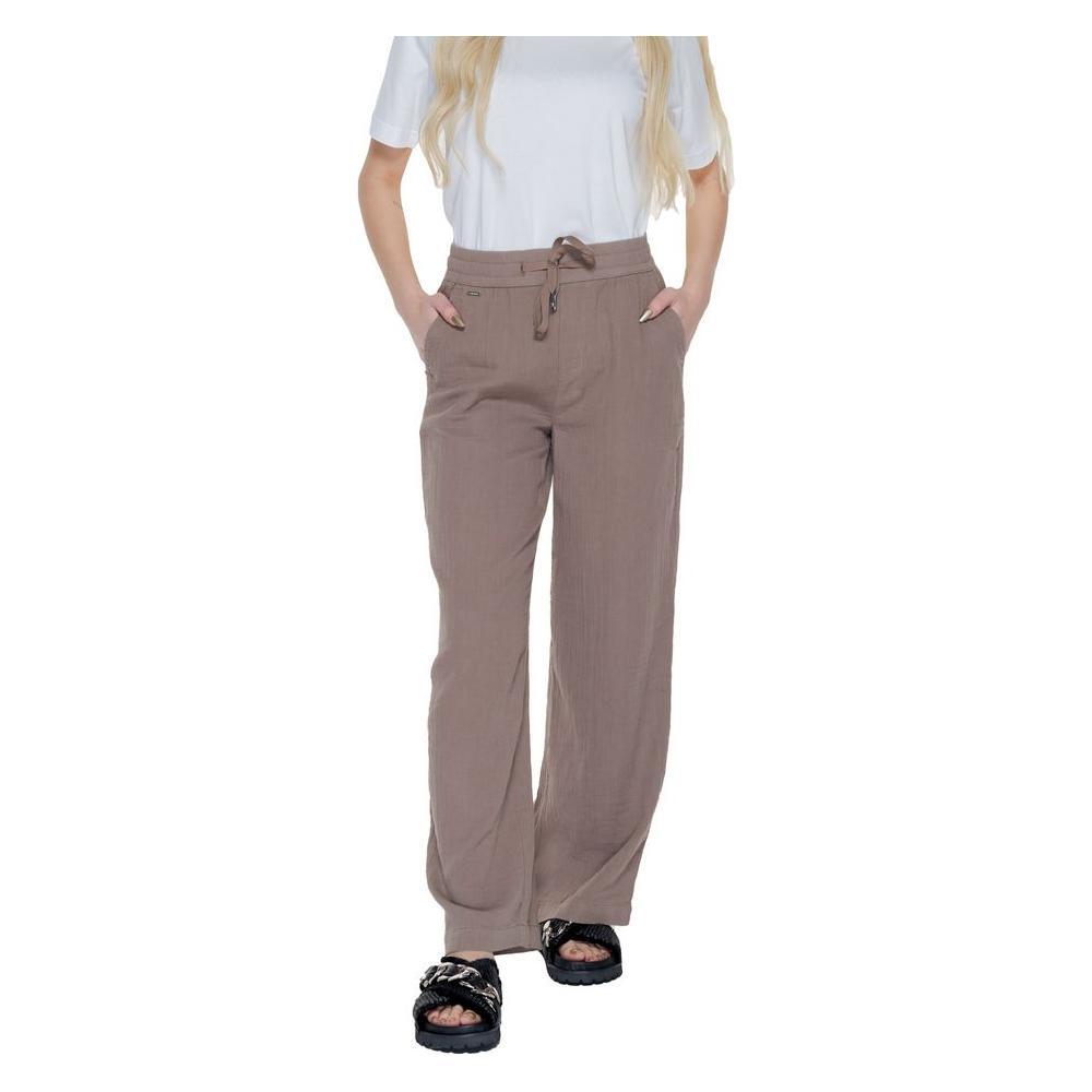 Street One Brown Cotton Pant ST-14346500140-W46 | L32