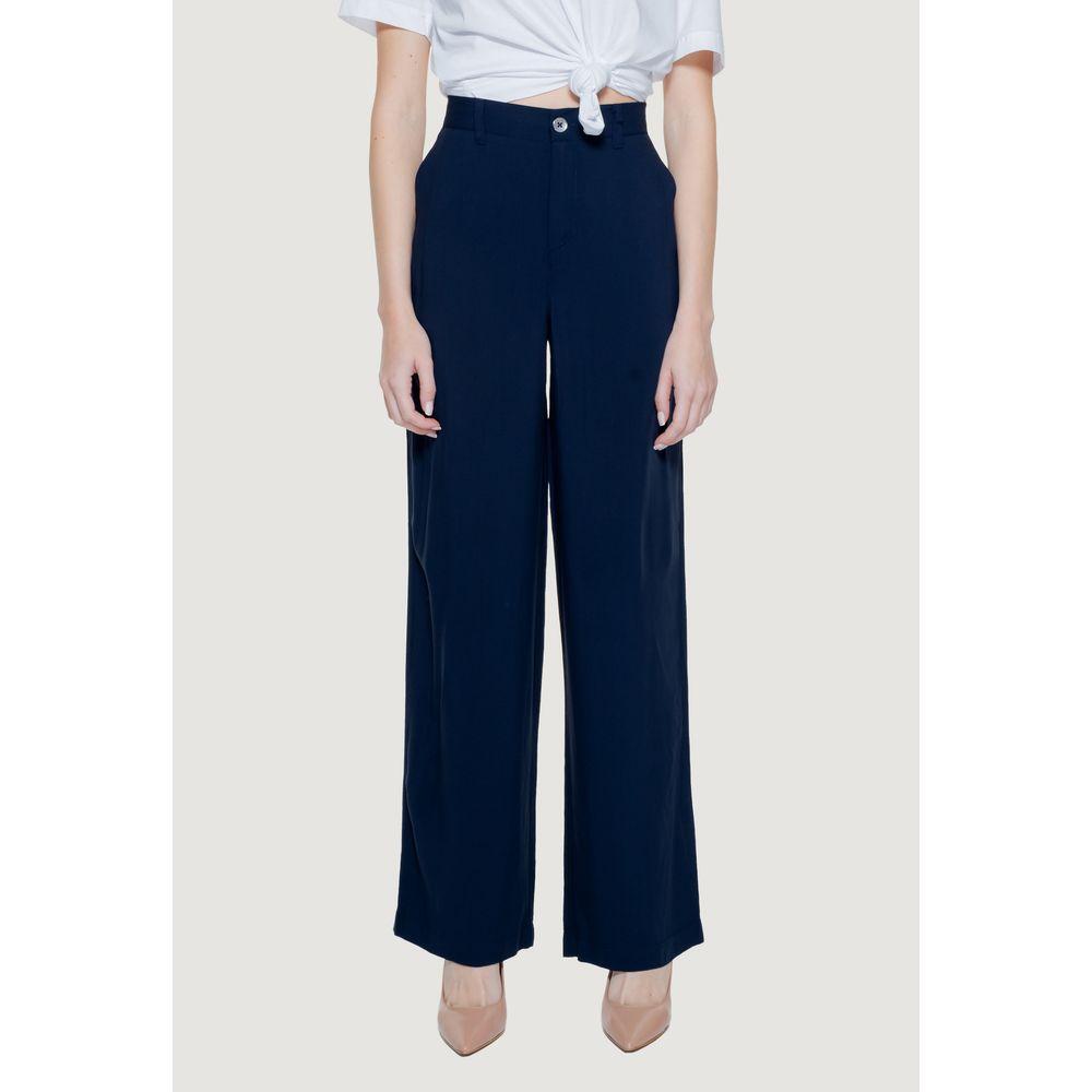 Street One Blue Viscose Pant ST-14424900010-W34 | L30