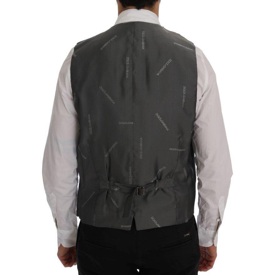 سترة أنيقة مخططة باللون الرمادي من دولتشي آند غابانا