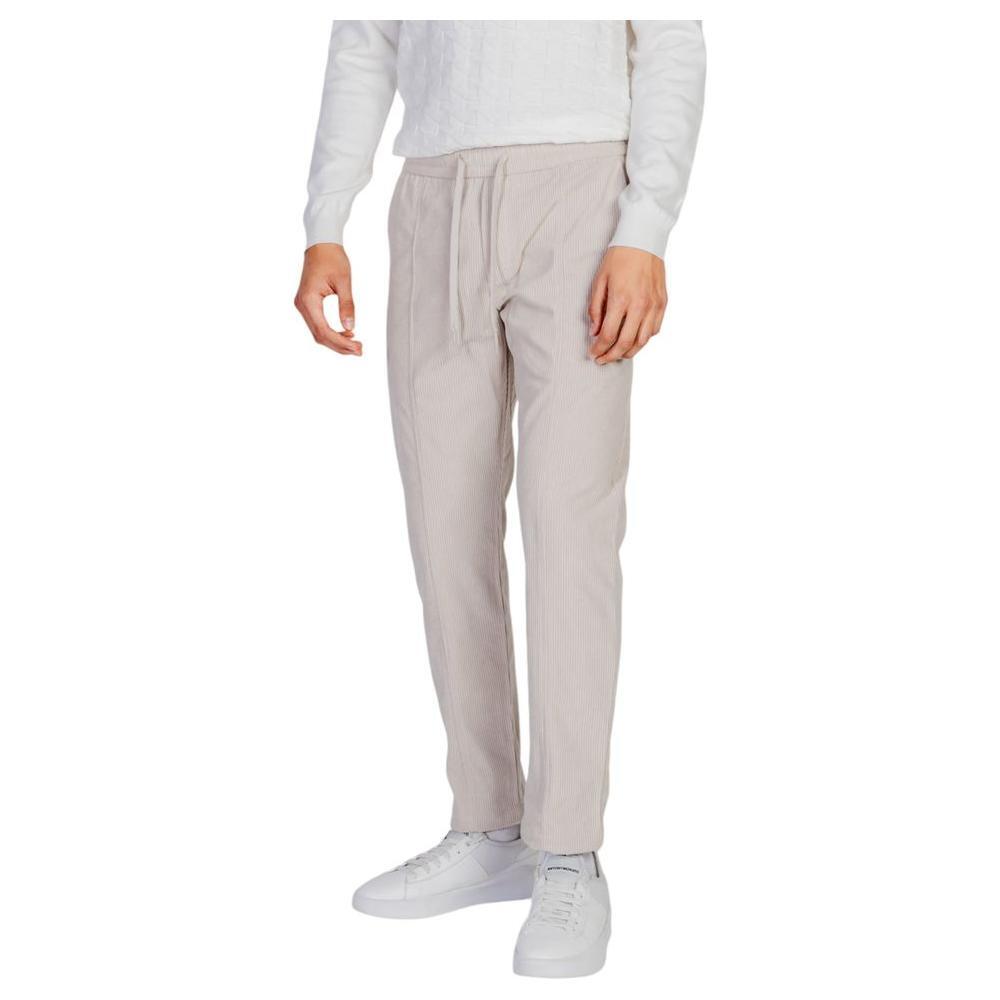 Antony Morato Beige Polyester Casual Pants