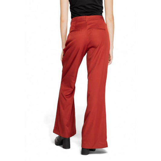 Vero Moda Red Polyester Pant VE-14879500141-36/32 (W40)