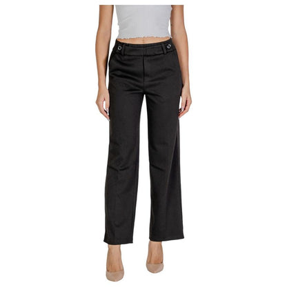 Street One Black Polyester Casual Pants