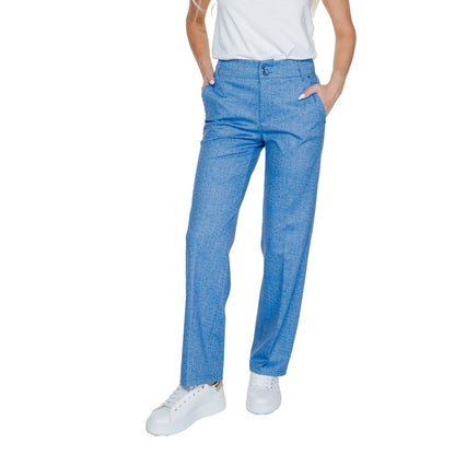 Street One Blue Polyester Pant