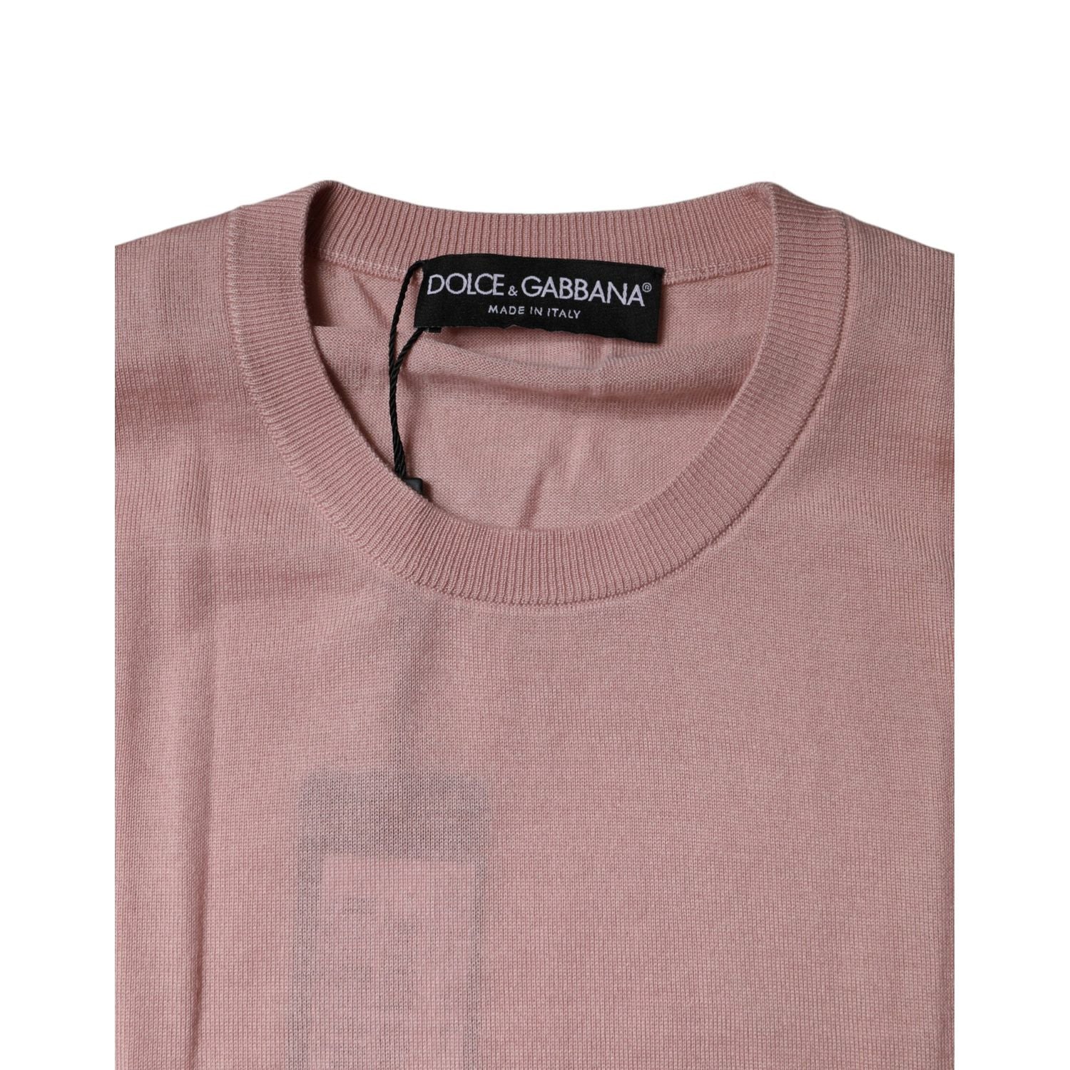 Dolce & Gabbana Pink Cashmere Knitted Sleeveless Tank Top