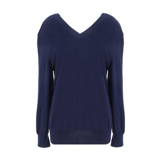 Prada cashmere cardigan with V-neck, ribbed cuffs, and hem showcasing a monochrome design and regular fit.