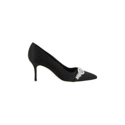 Manolo Blahnik Black Asapump Satin Pumps MA42419280015BB-40-FBB-352