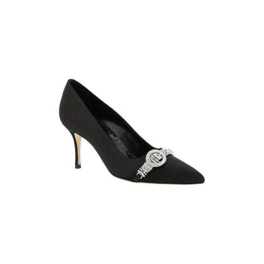 Manolo Blahnik Black Asapump Satin Pumps MA42419280015BB-40-FBB-352