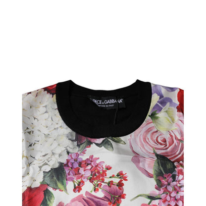 Dolce & Gabbana Multicolor Floral Silk Sleeveless Tank Blouse Top