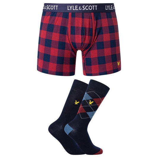 Lyle & Scott Bordeaux Cotton Boxer LY-15820100129-IT48 | L