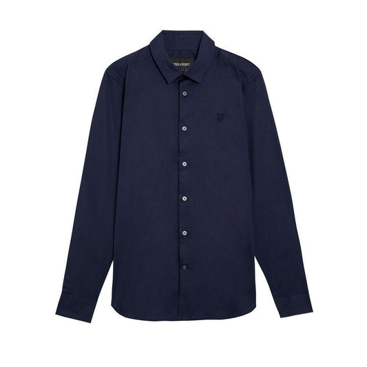 Lyle & Scott Blue Cotton Shirt LY-15823600128-IT48 | L
