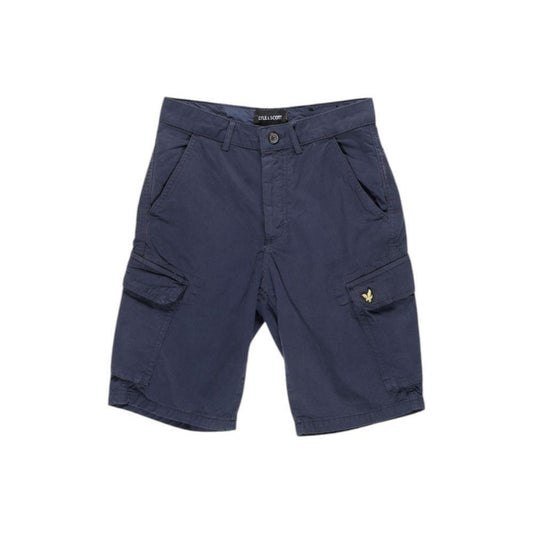 Lyle & Scott Blue Cotton Bermuda LY-15919900010-W28