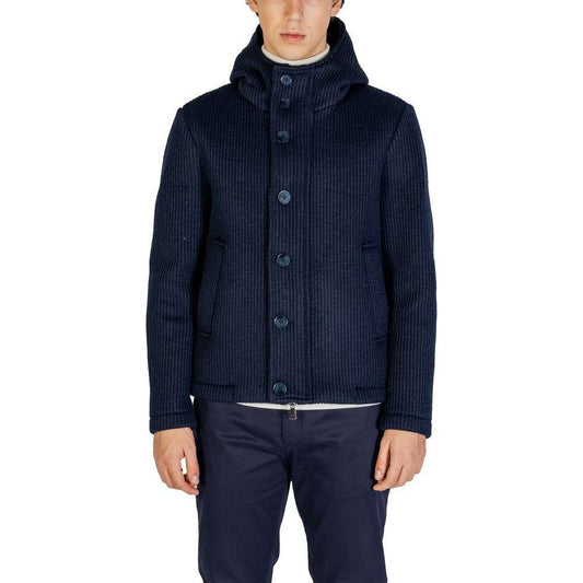 Hydra Clothing Blue Polyester Jackets & Coat HY-15656500010-IT44 | S