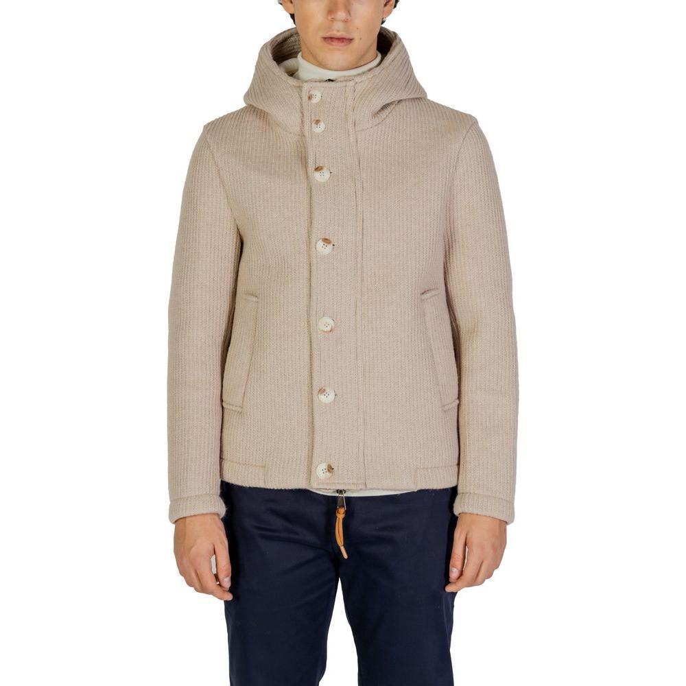 Hydra Clothing Beige Polyester Jackets & Coat HY-15656500127-IT54 | XXL
