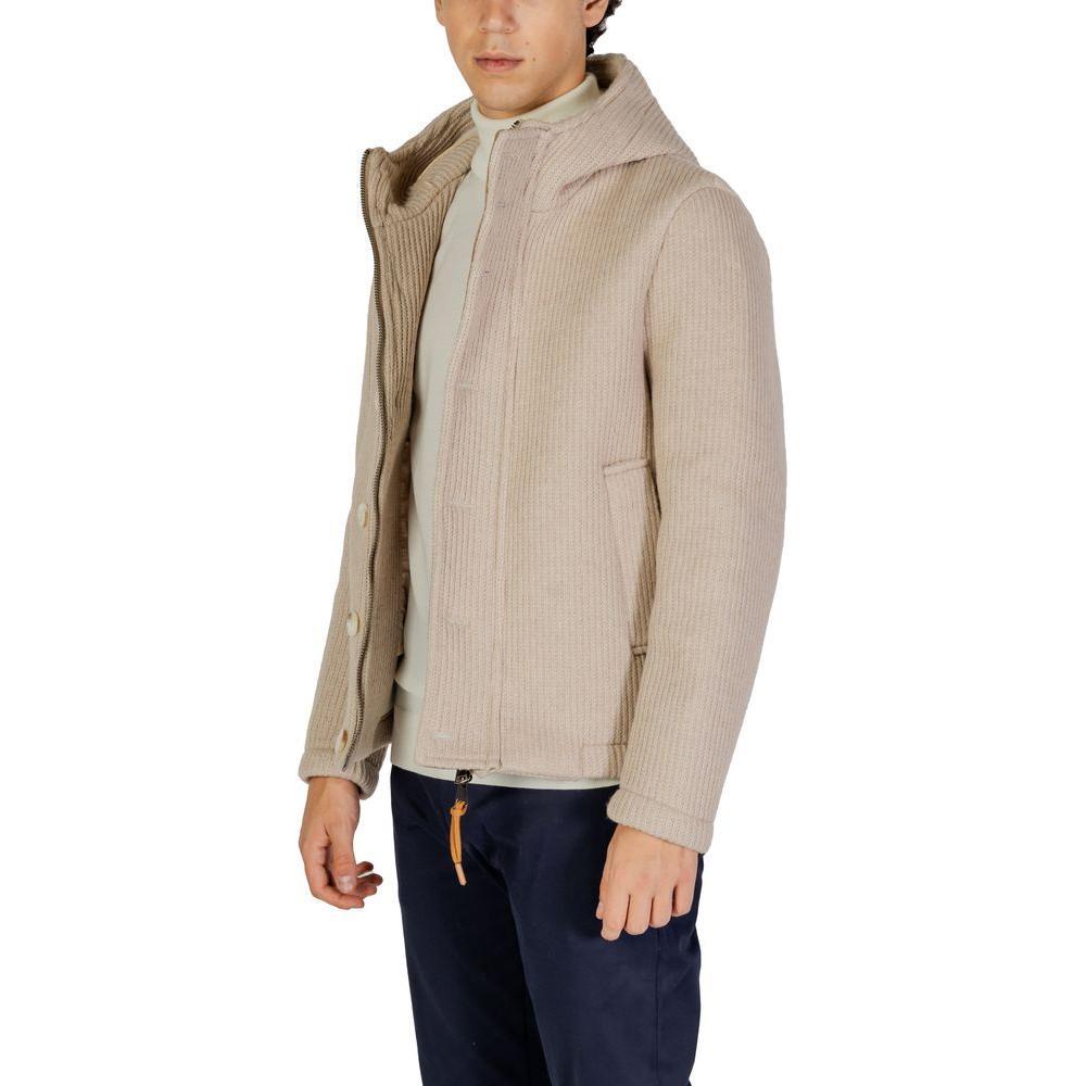 Hydra Clothing Beige Polyester Jackets & Coat HY-15656500127-IT54 | XXL