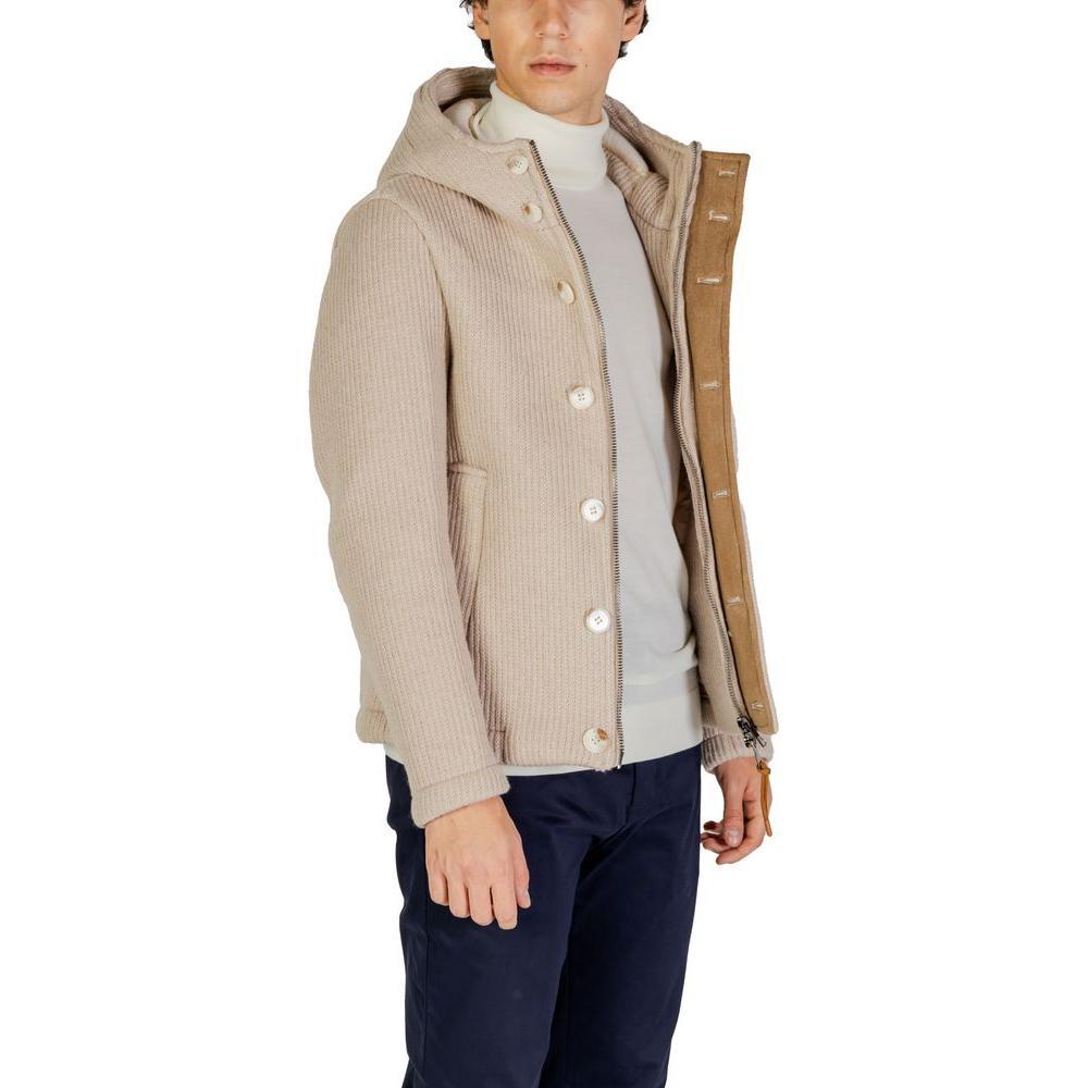 Hydra Clothing Beige Polyester Jackets & Coat HY-15656500127-IT54 | XXL