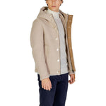 Hydra Clothing Beige Polyester Jackets & Coat HY-15656500127-IT54 | XXL