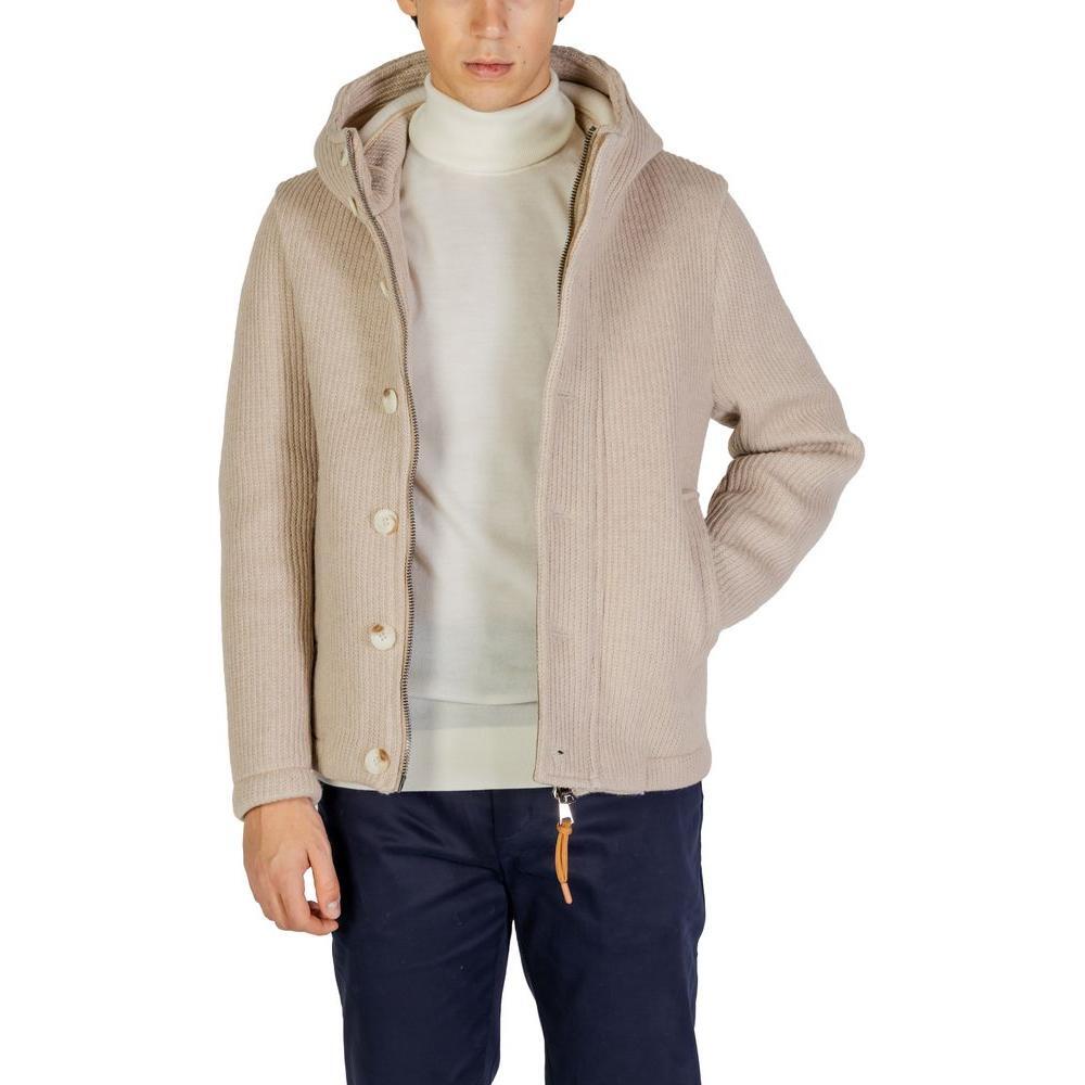 Hydra Clothing Beige Polyester Jackets & Coat HY-15656500127-IT54 | XXL