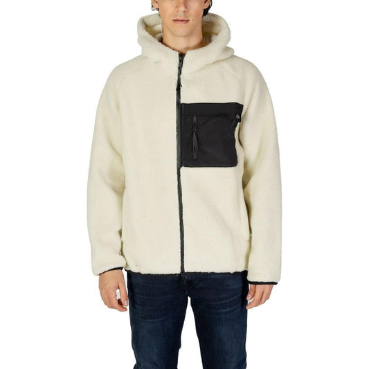 Hydra Clothing Cream Polyester Jackets & Coat HY-15713500143-IT52 | XL