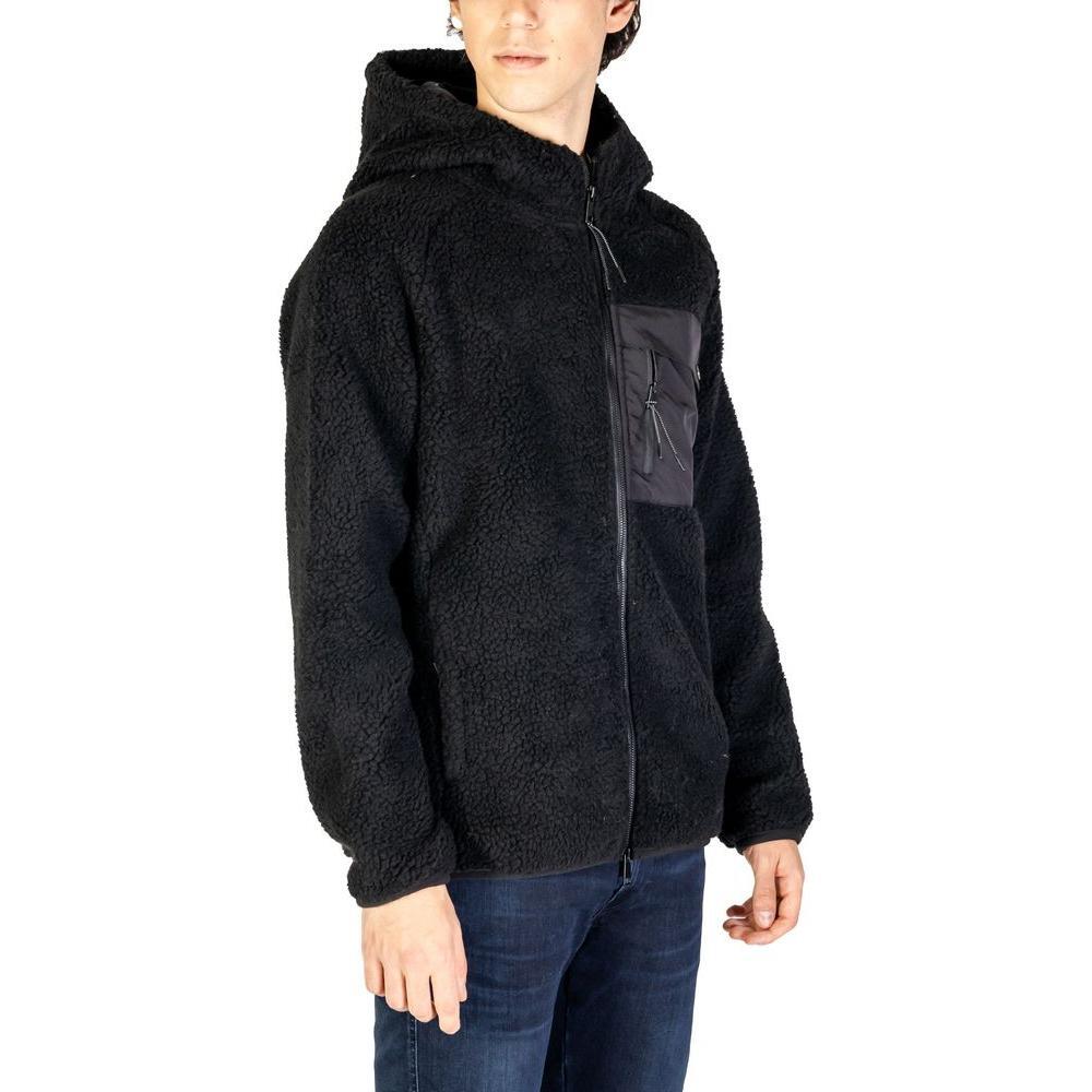 Hydra Clothing Black Polyester Jackets & Coat HY-15713500009-IT52 | XL