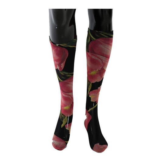 Dolce & Gabbana Multicolor Floral Tulip Nylon Socks SCS53-2