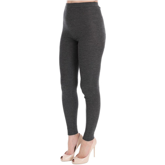 Dolce & Gabbana Gray Cashmere Stretch Tights LOD10008-7