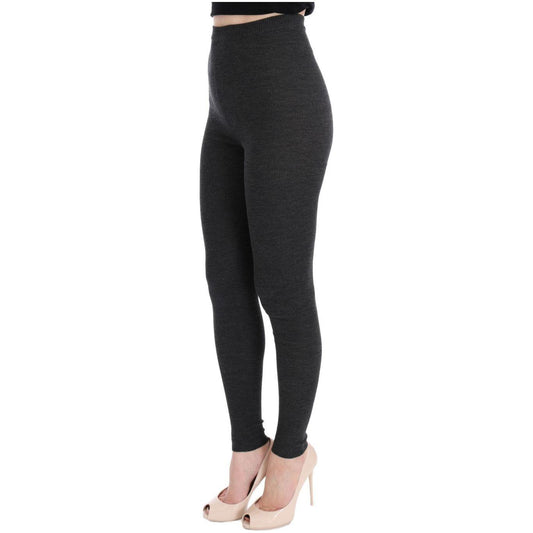 Dolce & Gabbana Gray Wool Stretch Tights SIG32067-3