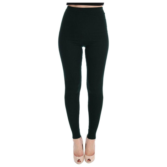 Dolce & Gabbana Green Wool Stretch Tights SIG32081-1