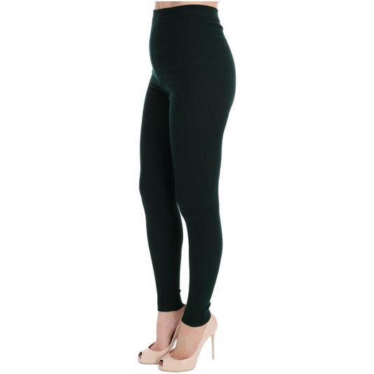 Dolce & Gabbana Green Wool Stretch Tights SIG32081-1
